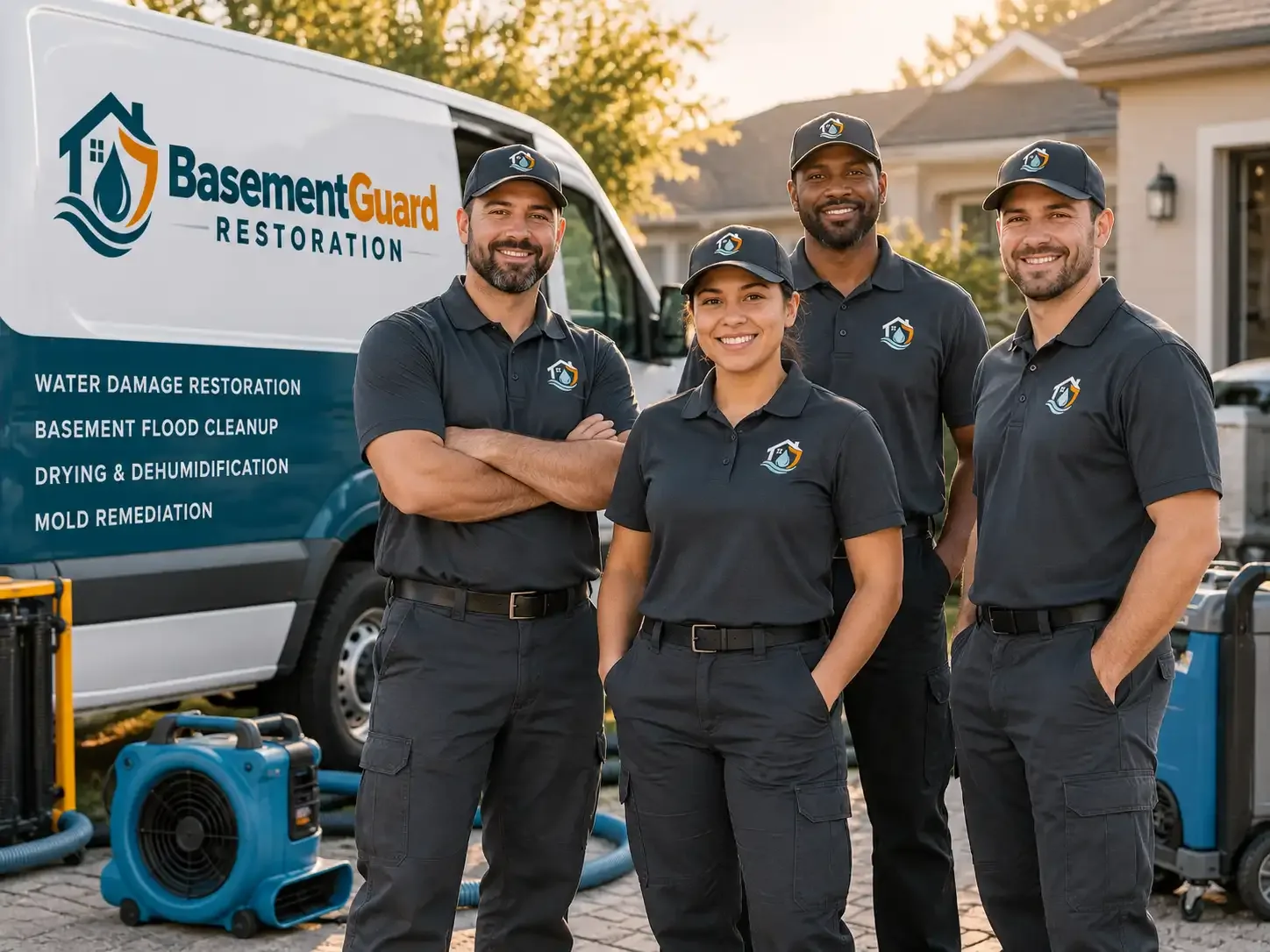 Basement Water Damage Restoration company in Line Lexington, PA